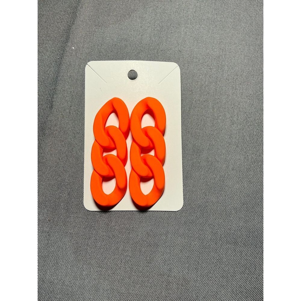 Orange Dangle‎ Earrings